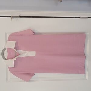 Everlane The Organic Cotton Polo Mini Shirtdress In Mauve XS NWOT